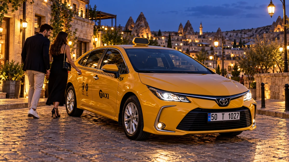 7/24 Taksi Hizmeti — 24/7 Taxi Service · 50 T 1027